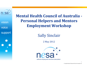 NESA presentation - Mental Health Australia