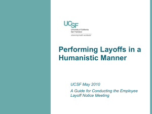 Training for Layoffs - UCSF Human Resources