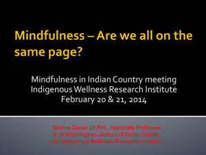 - Indigenous Mindfulness