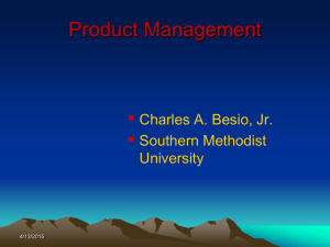 Product Management - Southern Methodist University