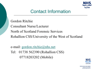 Gordon Ritchie - Forensic Network