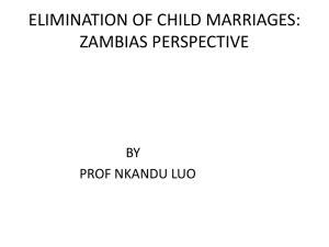 Elimination of Child Marriage