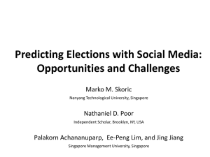Tweets and Votes: A Study of the 2011 Singapore General Election
