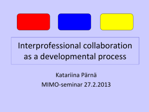 Interprofessional Collaboration