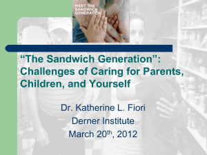 “The Sandwich Generation”: Challenges of Caring for Parents