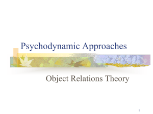 Psychodynamic Approaches