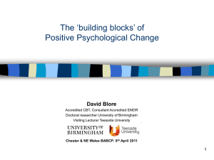 The Building Blocks of Positive Psychological Change