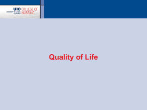 Quality of Life - Capital Area Health Alliance