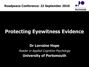 Protecting Eyewitness Evidence