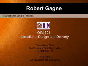 Gagne_s_Theory - Instructional Design & delivery / 2010 +