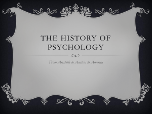 History of Psychology ppt