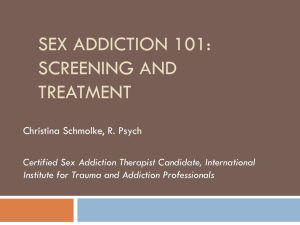 Sex Addiction 101 - Canadian Counselling and Psychotherapy