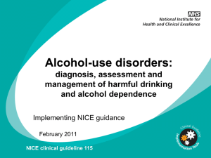 CG115 Alcohol-use disorders: Slide set