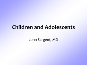Children and Adolescent Development