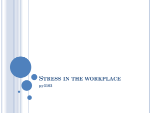 Carla2011_Stress in the workplace