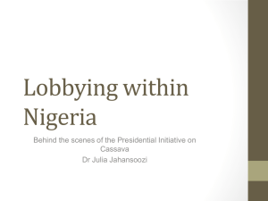 Lobbying in Nigeria