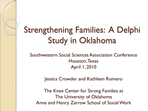 A Delphi Study in Oklahoma - Anne and Henry Zarrow School of