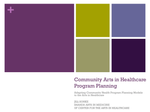 Community Arts and Health Program Planning