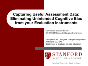 Eliminating Bias from Evaluation Instruments