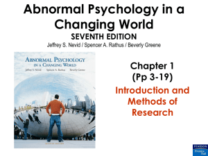 Historical Perspectives on Abnormal Behavior