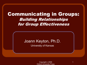 Chapter 1: Basics of Group Communication