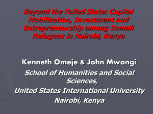 Beyond the Failed State: Capital Mobilization, Investment and