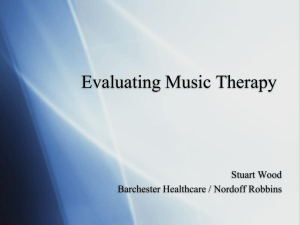 Evaluating Community Music Therapy