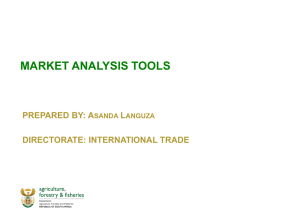 International Trade - Market Analysis Tools