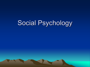 Social Psychology PP Presentation