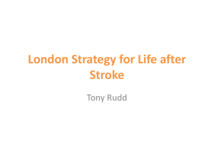 London Strategy for life after stroke - Bridges Stroke Self