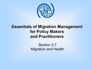 V2-6-Migration and Health - International Organization for