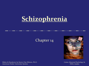 Schizophrenia - Forensicconsultation.org