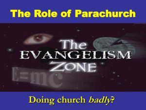 Definitions of Parachurch