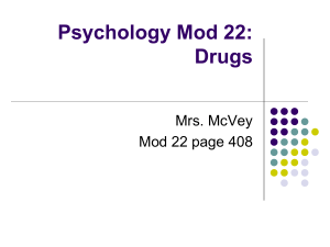 Psychology Mod 22: Drugs