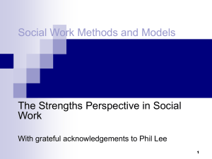 Using Theories in Social Work 1