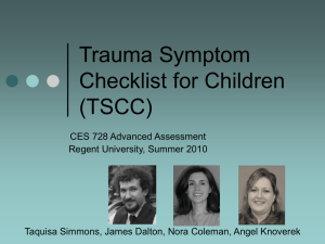 Trauma Symptom Checklist for Children (TSCC)