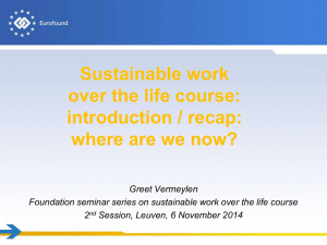 Sustainable work over the life course: introduction