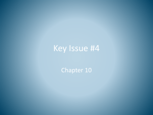 Chapter 10 Key Issue #4x