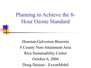8-Hour Ozone Classification & Options