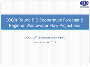 COG Flow Projections September 6, 2013