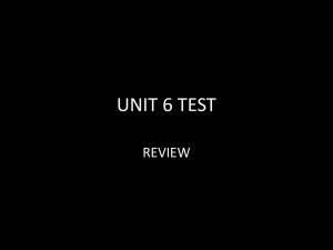 UNIT 6 TEST