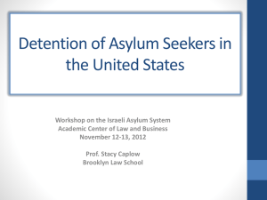 Detention of Asylum Seekers in the United States