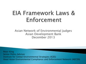 EIA - Asian Judges Network on Environment