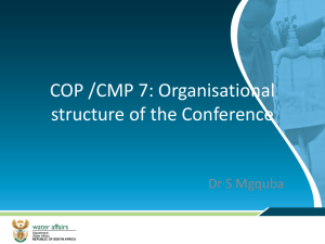 COP /CMP 7: Organisational structure of the Conference