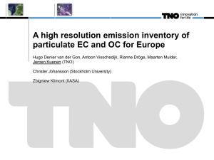 A European-wide inventory of EC and OC