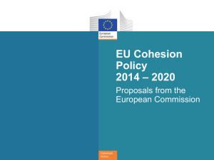 proposals for EU Cohesion Policy 2014