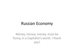 Russian Economy Lecture