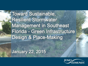 Green Infrastructure Design - Southeast Florida Regional Climate