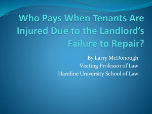 L. McDonough, Who Pays When Tenants Are Injured