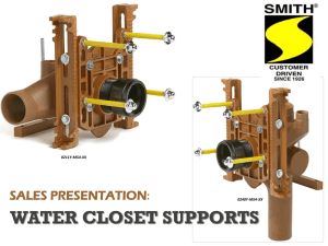 Presentation Water Closet Supports